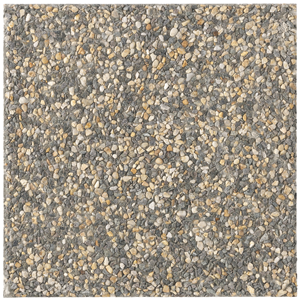 Dalle 40x40x3.7cm gravillons lavés gris -  6.25pces/m2 FIRST - P/120